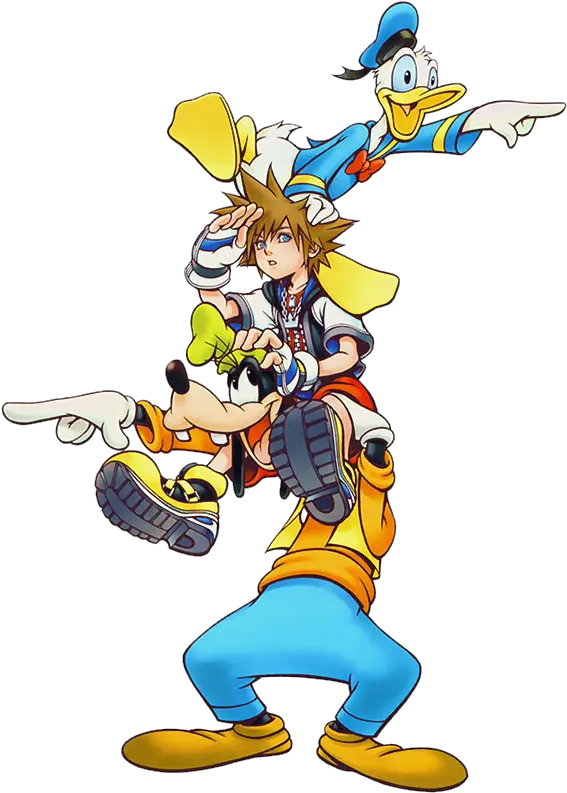 Kingdomhearts Sora Goofy Donald Kingdom Hearts Ps3 Limited Edition Png Goofy Transparent Background