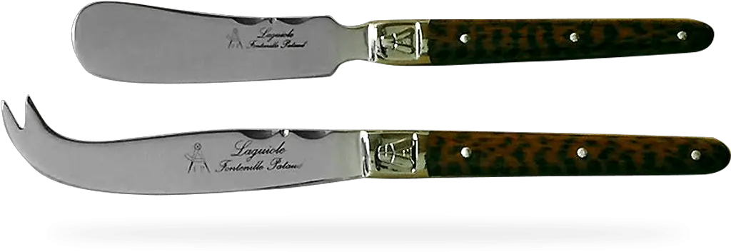 Laguiole Cheese U0026 Butter Set Amourette Ltbfa Utility Knife Png Butter Knife Png