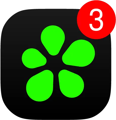Icq New Messenger App Video Calls U0026 Chat Rooms Apps On Icq Messenger App Png Messenger Icon Red Circle On Profile