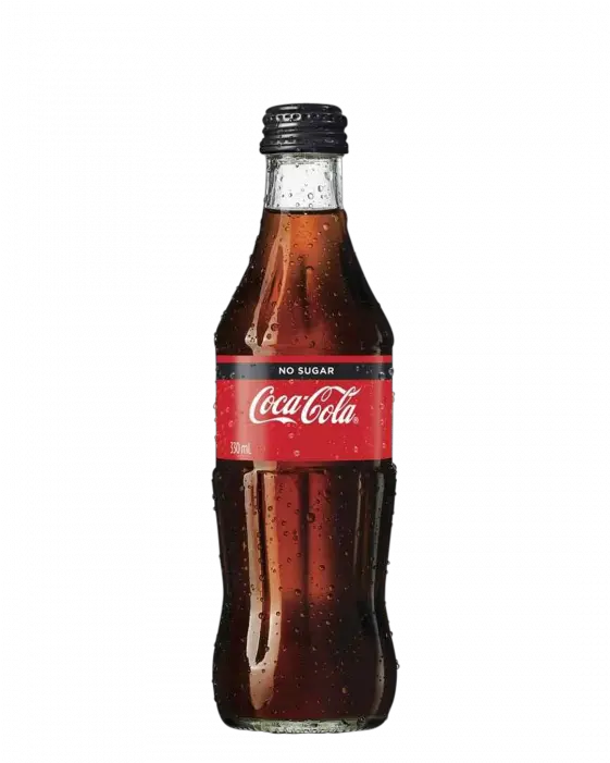 Coca Cola No Sugar 24 X 330ml Glass Glass Coke Zero Bottle Png Coca Cola Bottle Png