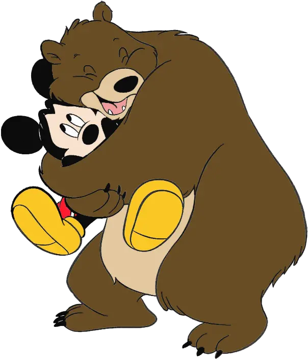 Hug Mickey Mouse Transparent Png Bear Hug Cartoon Hug Png