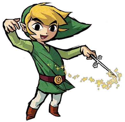 The Wind Waker Link Link With Wind Waker Wii Zelda Link Wind Waker Png Link Png