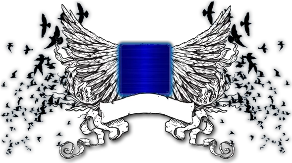 Wings Birds Shield Shield Blue Wings Transparent Png Shield With Wings Png