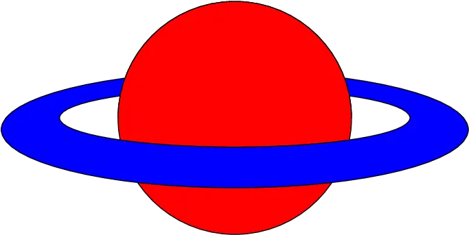 Result Saturn Ring Red Blue Png Saturn Rings Png