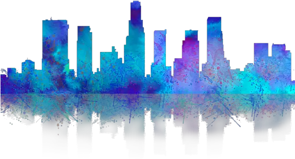 Bleed Area May Not Be Visible La City Skyline Silhouette Png Los Angeles Skyline Png