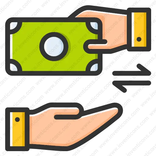 Download Money Transfer Vector Icon Inventicons Horizontal Png Cash In Hand Icon