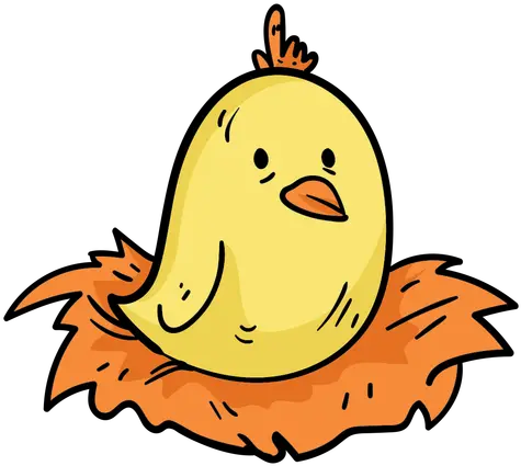 Transparent Png Svg Vector Easter Chick In A Nest Chick Png