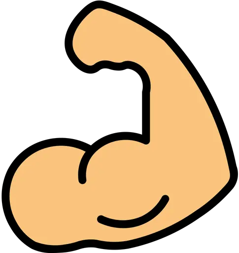 Muscle Icon Of Colored Outline Style Muscle Icon Free Png Muscle Png