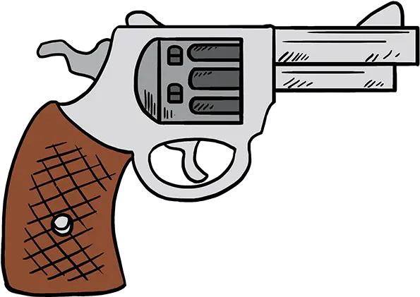 Cartoon Handgun Transparent Png Simple Drawing Of A Gun Cartoon Gun Png