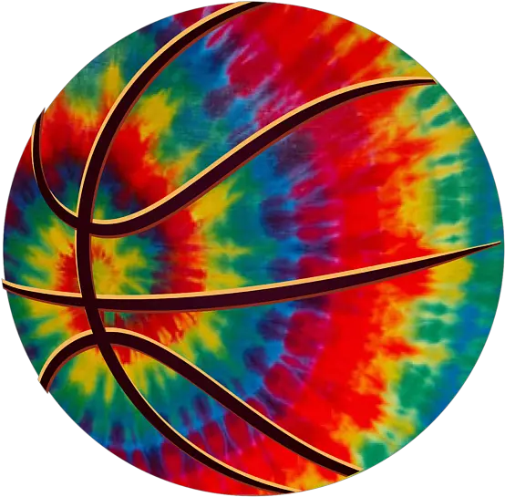 Basketball Tie Dye Style Trippy Hippie Rainbow Design Fleece Blanket Rainbow Basketball Png Trippy Icon