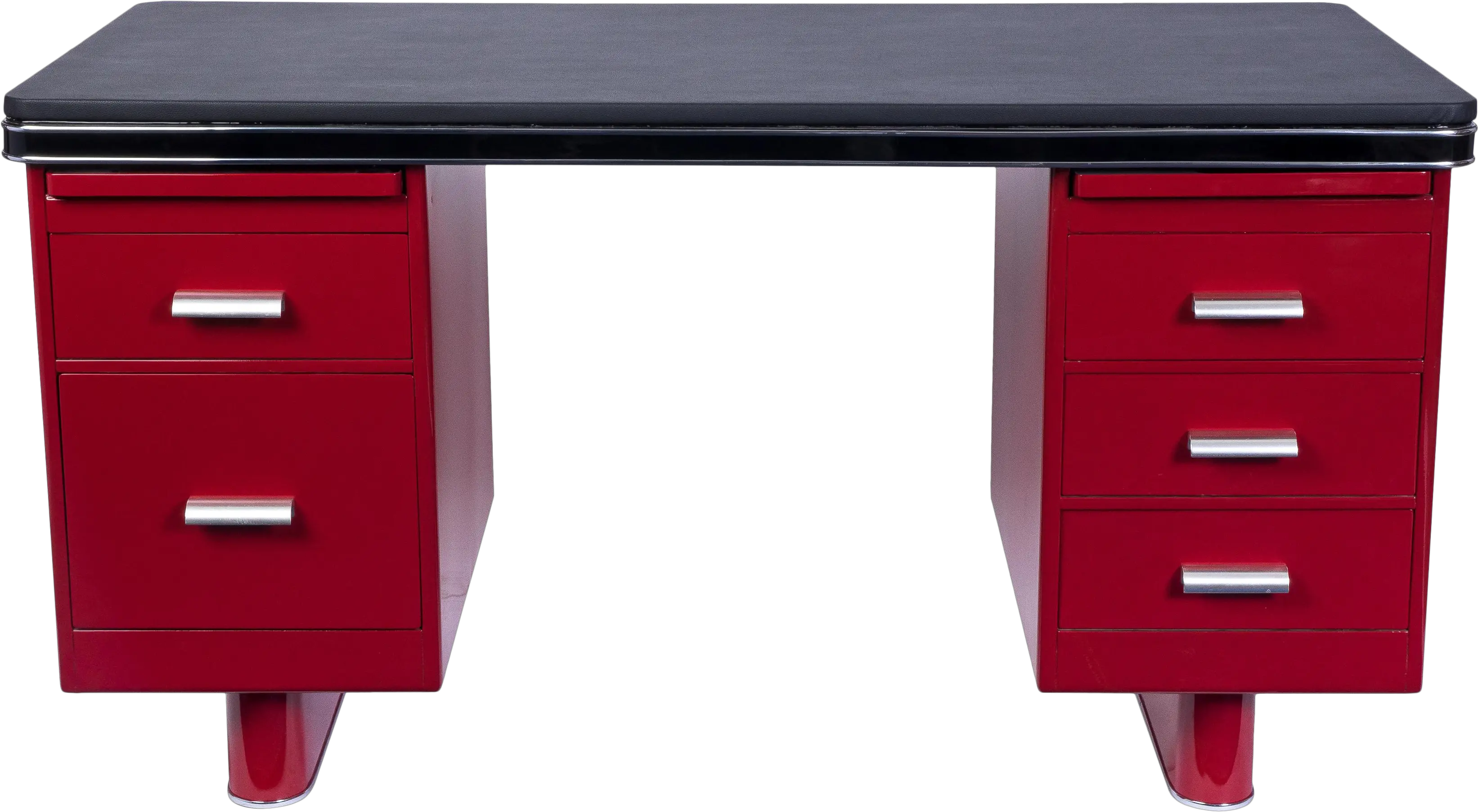 Wonderful Art Deco Metal Desk By Bauhaus Art Deco Desk Red Png Desk Png