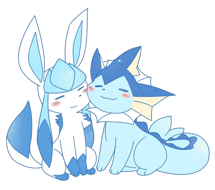 Download Hd Sweet Oasis Vaporeon X Glaceon Transparent Png Vaporeon X Glaceon Glaceon Png