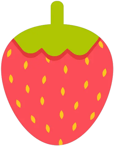 Strawberry Fruit Flat Circle Png Strawberry Transparent Background