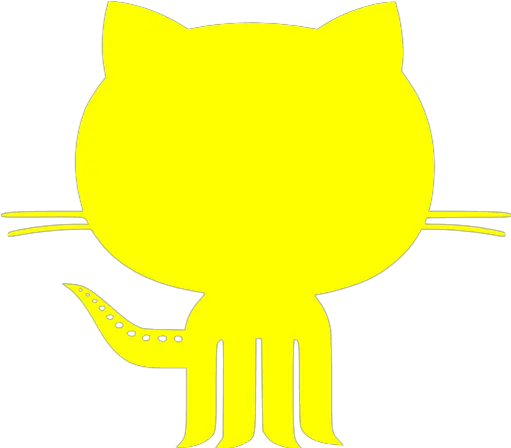Yellow Github 6 Icon Free Yellow Site Logo Icons Transparent White Github Icon Png Github Icon Small