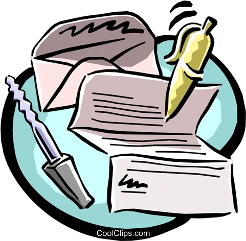 Letter Writing Equipment Royalty Free Vector Clip Art Letter Writing Clip Art Png Writing Clipart Png