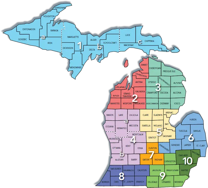 Profiling The Hot Jobs In Northeast Michigan Discover Michigan Regions 6 And 8 Png Michigan Outline Png