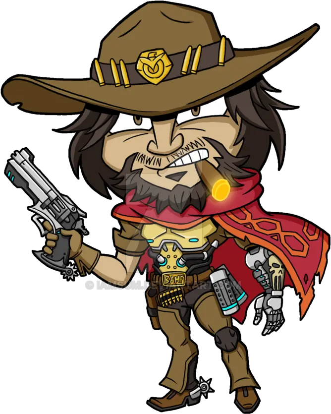 Drawing Transprent Banner Black Mccree Png Mccree Png