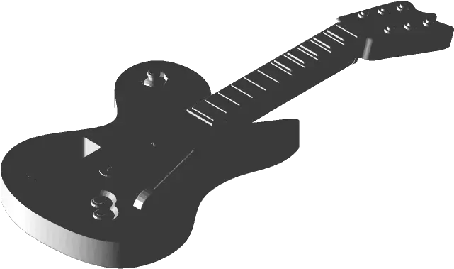Guitar Hero Controller 3d Cad Model Library Grabcad Electric Guitar Png Guitar Hero Logo