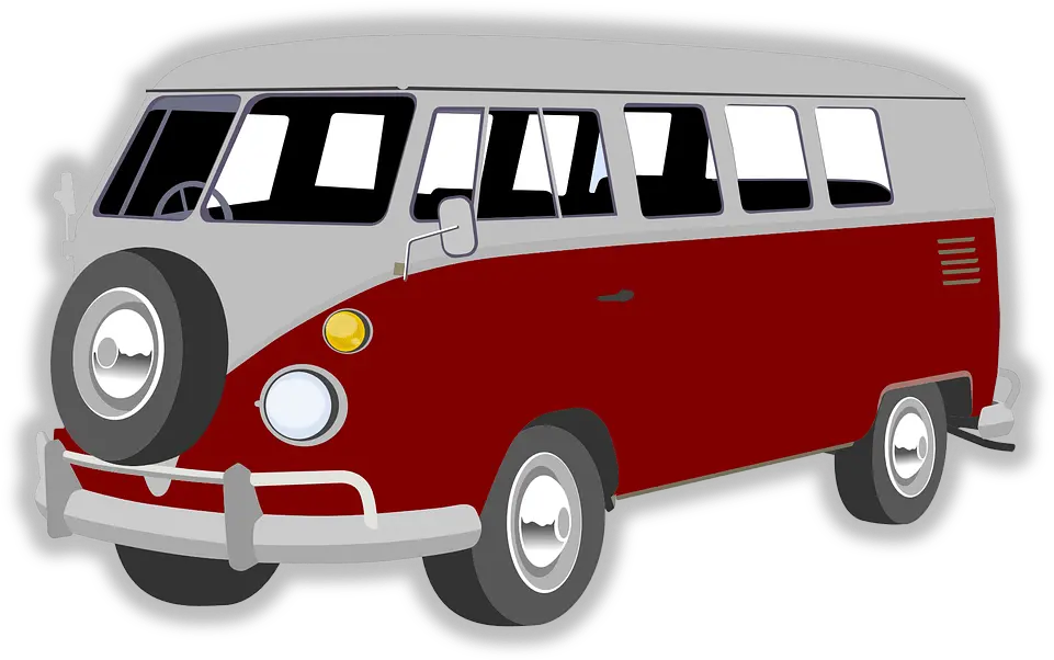 Red Vw Rv Transparent Png Stickpng Red Volkswagen Bus Clipart Rv Png