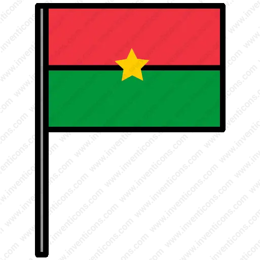 Download Burkina Flag Vector Icon Vertical Png Nation Flag Icon