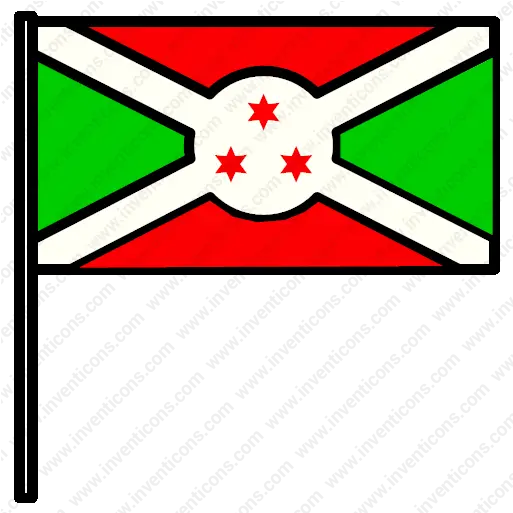 Download Burundi Flag Vector Icon Inventicons Horizontal Png Nation Flag Icon
