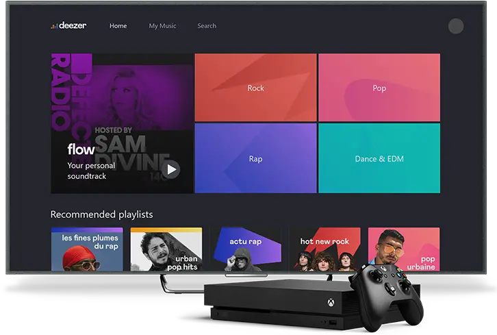 Deezer Music Streaming Lcd Display Png Xbox One Png