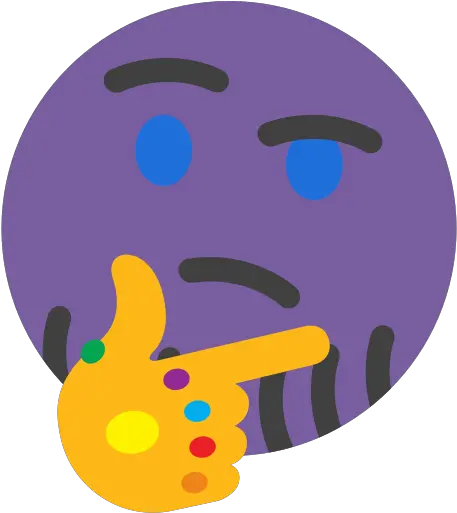 Thankos Thinking Thanos Snap Discord Emoji Png Think Emoji Png