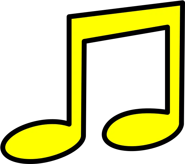 Musical Note Yellow Icon Without Shadow Clip Art Yellow Music Note Png Music Note Transparent png