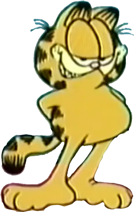 Scary Smile Garfield Png From The 2001 Cartoon Garfield Png