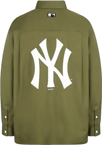 Back Big Logo Twin Pocket Casual Shirt Sweatshirt Png Yankees Logo Transparent