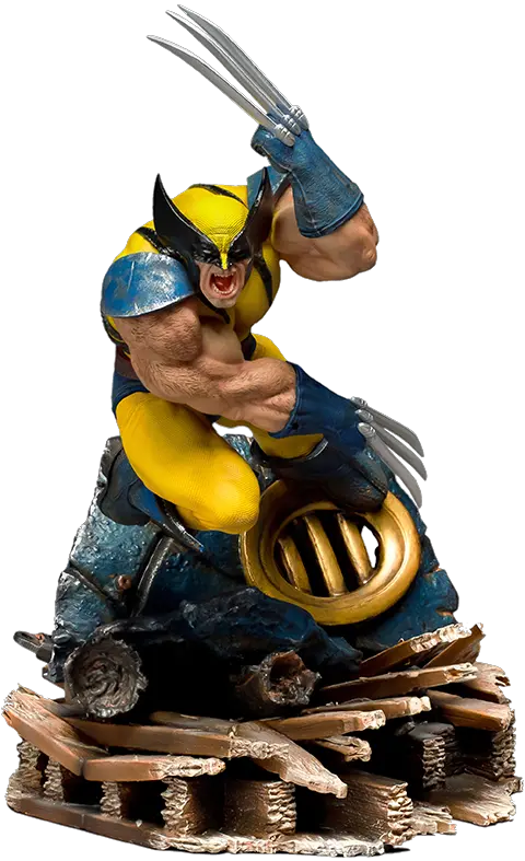 Marvel Wolverine Art Scale Statue By Iron Studios Wolverine Statue Iron Studios Png Wolverine Transparent