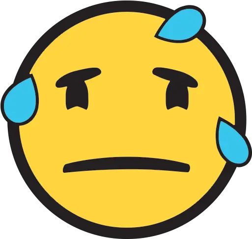 Sweat Emoji Png Picture Micro Soft Face Emoji Frowning Sweat Emoji Png