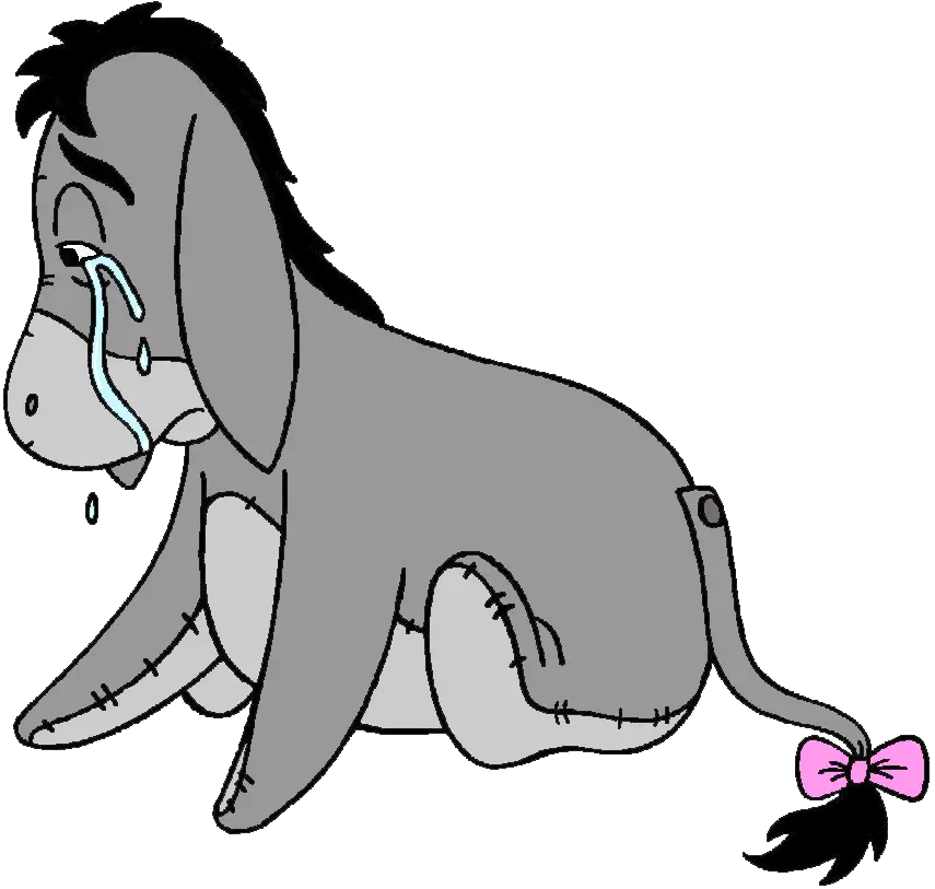 My Poor Sad Donkey Wisdom By Eeyore And Friends Crying Winnie The Pooh Png Eeyore Transparent