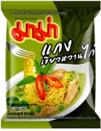 Mama Noodle Png Image Mama Instant Noodles Green Curry Noodle Png