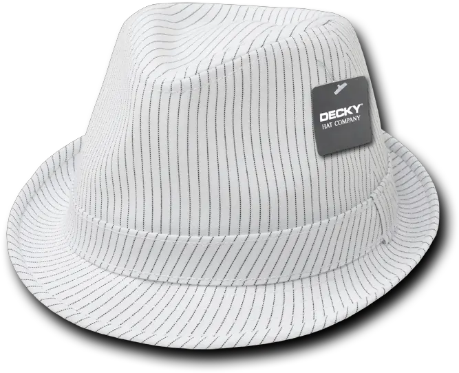 Decky Pinstripe Fedora Fedoras Hat Cap Hats For Men Women Whitewhite Fedora Png Fedora Transparent