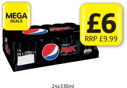 Mega Deals Pepsi Max Rrp 999 Now Only 6 At Londis Megacall Png Pepsi Transparent