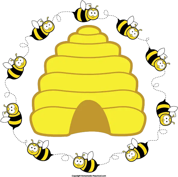 Beehive Bumble Bee Hive Clipart Png Bee Clipart Png