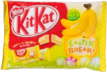 Easter Banana Kit Kat Snack Png Kit Kat Png