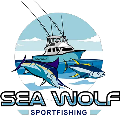 Sea Wolf Sportfishing Outer Banks Fishing Charters Fishing Boat Charter Logo Png Fishing Boat Png