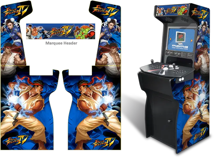 Fighting Game Inspired Arcade Graphics Room Tron Arcade Game Mame Png Arcade Cabinet Png