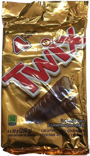 Twix 4x50g Bars Chocolate Bar Png Twix Png