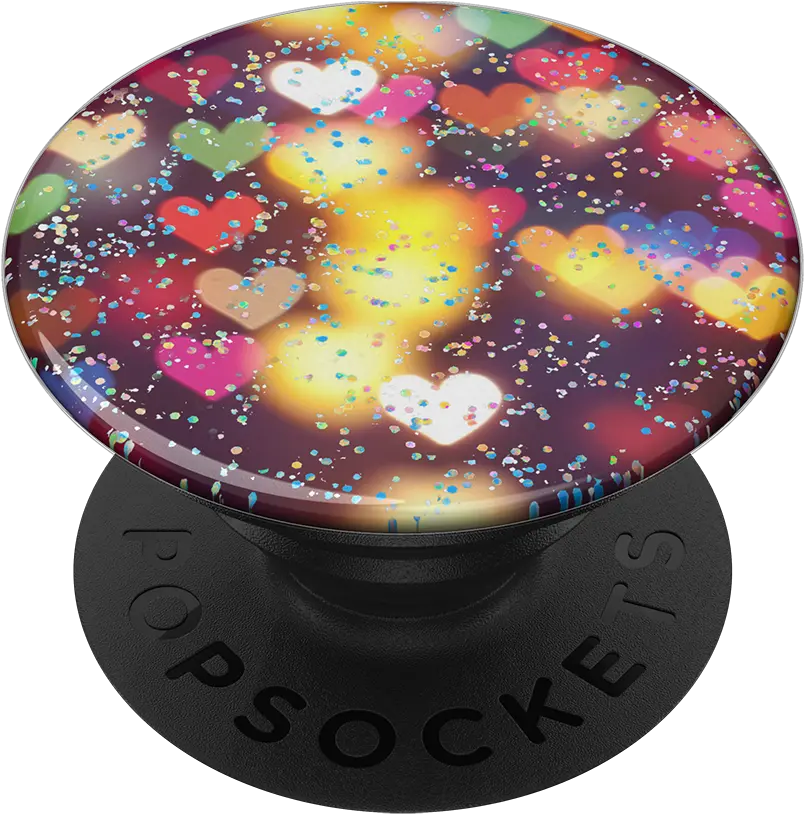 Glitter Bokeh Hearts Popsocket De Batman Png Bokeh Transparent