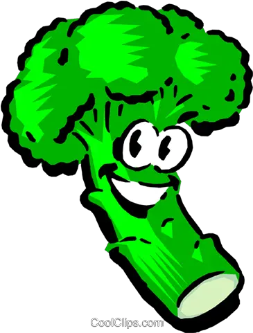 Cartoon Broccoli Royalty Free Vector Clip Art Illustration Animated Vegetables Png Broccoli Transparent Background