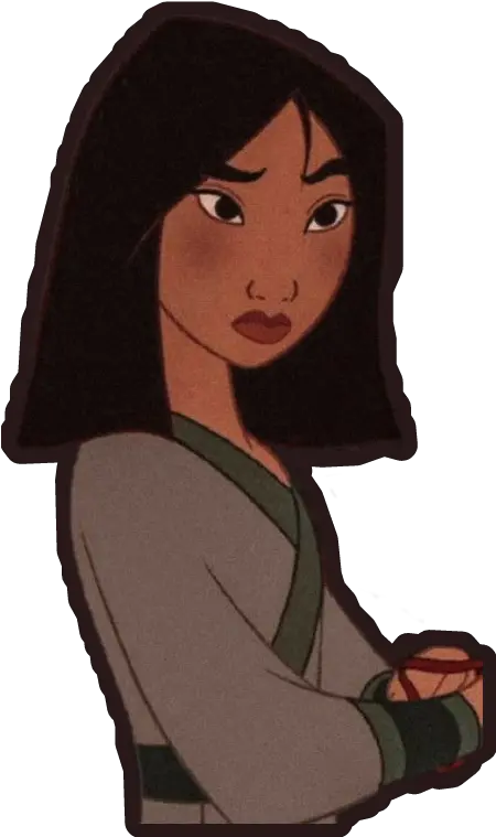 Mulan Disney Princess China Asia Sticker By Lin Aesthetic Profile Png Mulan Transparent