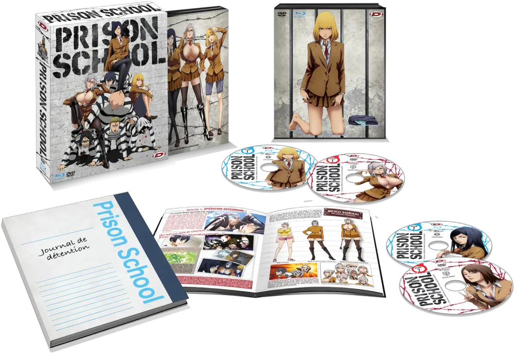 Prison School Intégrale Dvd Bluray Prison School Blu Ray Dvd Png Prison School Folder Icon