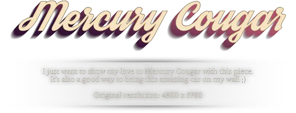 Mercury Cougar Horizontal Png Mercury Cougar Logo