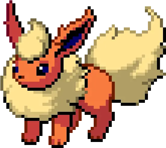 Flareon Flareon Pixel Art Png Flareon Transparent