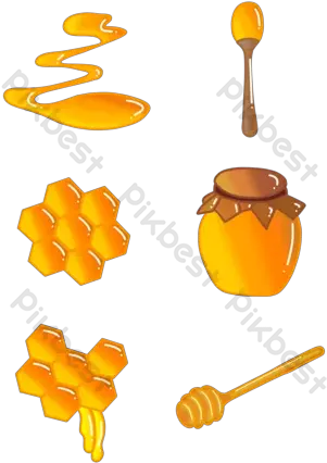 Honey Vector Templates Wooden Spoon Png Honey Dripping Png