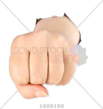 Stock Photo Of Fist Punching Through Fist Frontal Png Fist Transparent
