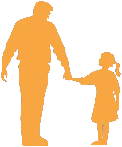 Transparent Png Svg Vector File Father And Daughter Holding Hands Father Png